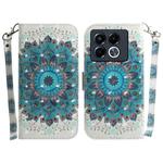 For Infinix Note 40 5G 3D Colored Horizontal Flip Leather Phone Case(Peacock Wreath)