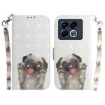 For Infinix Note 40 5G 3D Colored Horizontal Flip Leather Phone Case(Pug)