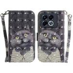 For Infinix Note 40 5G 3D Colored Horizontal Flip Leather Phone Case(Hug Cat)