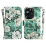 For Infinix Note 50 4G / Note 50 Pro 4G 3D Colored Flip Leather Phone Case(Watercolor Flower)