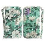 For Nokia G42 3D Colored Horizontal Flip Leather Phone Case(Watercolor Flower)