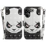 For Tecno Camon 20 Pro 5G 3D Colored Horizontal Flip Leather Phone Case(Angry Bear)