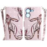 For Tecno Pova 5 3D Colored Horizontal Flip Leather Phone Case(Butterfly High-heeled)