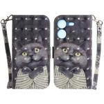 For Tecno Pova 5 3D Colored Horizontal Flip Leather Phone Case(Hug Cat)