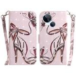 For Tecno Spark 10 5G 3D Colored Horizontal Flip Leather Phone Case(Butterfly High-heeled)