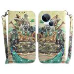For Tecno Spark 10 5G 3D Colored Horizontal Flip Leather Phone Case(Zoo)