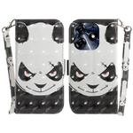 For Tecno Spark 10 Pro 3D Colored Horizontal Flip Leather Phone Case(Angry Bear)