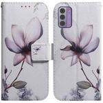 For Nokia G42 Coloured Drawing Flip Leather Phone Case(Magnolia)
