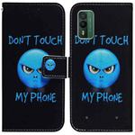 For Nokia XR21 Coloured Drawing Flip Leather Phone Case(Anger)