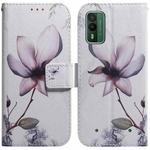 For Nokia XR21 Coloured Drawing Flip Leather Phone Case(Magnolia)