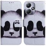 For Infinix Hot 30 Play Coloured Drawing Flip Leather Phone Case(Panda)
