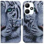 For Infinix Hot 30i Coloured Drawing Flip Leather Phone Case(Tiger)