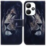 For Infinix Hot 30i Coloured Drawing Flip Leather Phone Case(Lion)