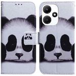 For Infinix Hot 30i Coloured Drawing Flip Leather Phone Case(Panda)