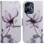 For Infinix Hot 30 Coloured Drawing Flip Leather Phone Case(Magnolia)