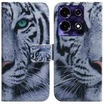 For Infinix Note 30i Coloured Drawing Flip Leather Phone Case(Tiger)