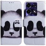 For Infinix Note 30i Coloured Drawing Flip Leather Phone Case(Panda)