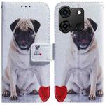 For Infinix Smart 7 India / 7 Plus Coloured Drawing Flip Leather Phone Case(Pug)