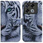For Infinix GT 20 Pro Coloured Drawing Flip Leather Phone Case(Tiger)