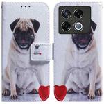 For Infinix GT 20 Pro Coloured Drawing Flip Leather Phone Case(Pug)