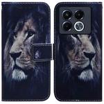 For Infinix Note 40 5G Coloured Drawing Flip Leather Phone Case(Lion)