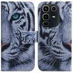 For Infinix Note 50 4G / Note 50 Pro 4G Coloured Drawing Flip Leather Phone Case(Tiger)