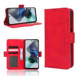 For Motorola Moto G53 / G13 Skin Feel Calf Texture Card Slots Leather Phone Case(Red)