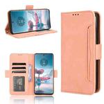 For Motorola Edge 40 Neo 5G Skin Feel Calf Texture Card Slots Leather Phone Case(Pink)