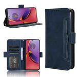 For Motorola Moto G84 5G Skin Feel Calf Texture Card Slots Leather Phone Case(Blue)