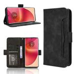 For Motorola Edge 50 Fusion Skin Feel Calf Texture Card Slots Leather Phone Case(Black)