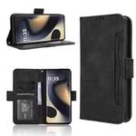 For Motorola Edge 2024 5G Skin Feel Calf Texture Card Slots Leather Phone Case(Black)