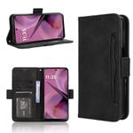 For Motorola Moto G55 5G Skin Feel Calf Texture Card Slots Leather Phone Case(Black)