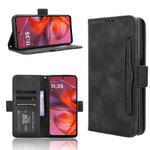 For Motorola Moto G05 4G / E15 4G Skin Feel Calf Texture Card Slots Leather Phone Case(Black)