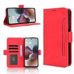 For Motorola Moto G56 / G66j / G66y 5G Skin Feel Calf Texture Card Slots Leather Phone Case(Red)