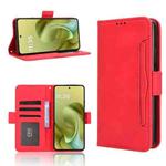 For Motorola Moto G86 Power 5G Skin Feel Calf Texture Card Slots Leather Phone Case(Red)