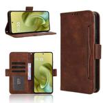 For Motorola Moto G86 Power 5G Skin Feel Calf Texture Card Slots Leather Phone Case(Brown)