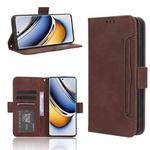 For Realme 11 Pro / 11 Pro+ Skin Feel Calf Texture Card Slots Leather Phone Case(Brown)