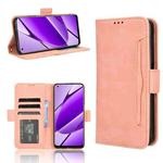 For Realme 11 4G Foreign Skin Feel Calf Texture Card Slots Leather Phone Case(Pink)
