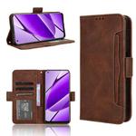 For Realme 11 4G Foreign Skin Feel Calf Texture Card Slots Leather Phone Case(Brown)