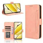 For Realme 11 5G Foreign / 11X Skin Feel Calf Texture Card Slots Leather Phone Case(Pink)