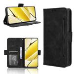 For Realme 11 5G Foreign / 11X Skin Feel Calf Texture Card Slots Leather Phone Case(Black)