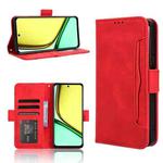 For Realme 12 Lite 4G Skin Feel Calf Texture Card Slots Leather Phone Case(Red)