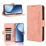 For Realme C63 4G / C61 4G / Narzo N63 4G Skin Feel Calf Texture Card Slots Leather Phone Case(Pink)