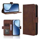 For Realme C63 4G / C61 4G / Narzo N63 4G Skin Feel Calf Texture Card Slots Leather Phone Case(Brown)