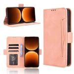 For Realme GT 7 Pro 5G Skin Feel Calf Texture Card Slots Leather Phone Case(Pink)