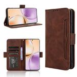 For Realme 14 Pro 5G Skin Feel Calf Texture Card Slots Leather Phone Case(Brown)