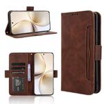 For Realme 14 Pro+ 5G Skin Feel Calf Texture Card Slots Leather Phone Case(Brown)