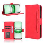 For Realme 14x 5G Malaysia / V70 Skin Feel Calf Texture Card Slots Leather Phone Case(Red)