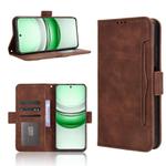 For Realme 14x 5G Malaysia / V70 Skin Feel Calf Texture Card Slots Leather Phone Case(Brown)
