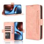 For Realme GT 7 5G Skin Feel Calf Texture Card Slots Leather Phone Case(Pink)